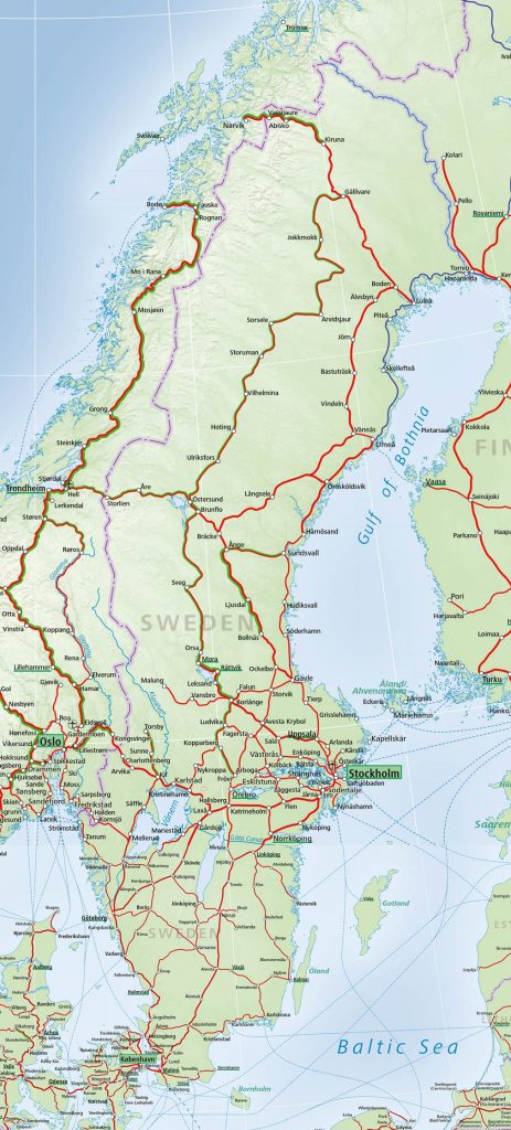 Sweden Train Map - ACP Rail